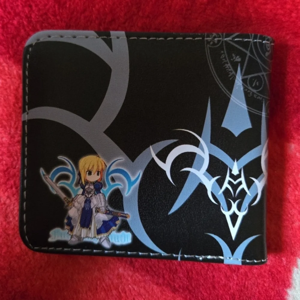 New fate stay night anime manga leather wallet